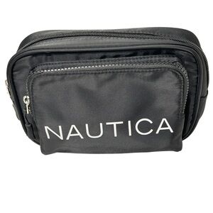 Nautica Tiki 2 logo belt bag black NWT